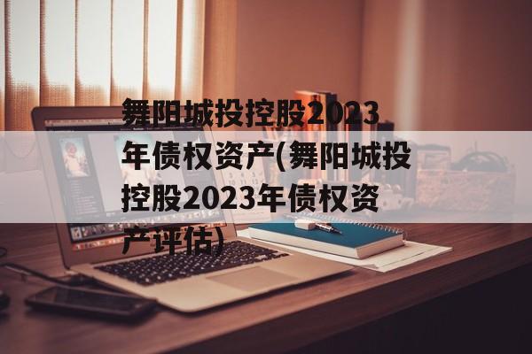 舞阳城投控股2023年债权资产(舞阳城投控股2023年债权资产评估)